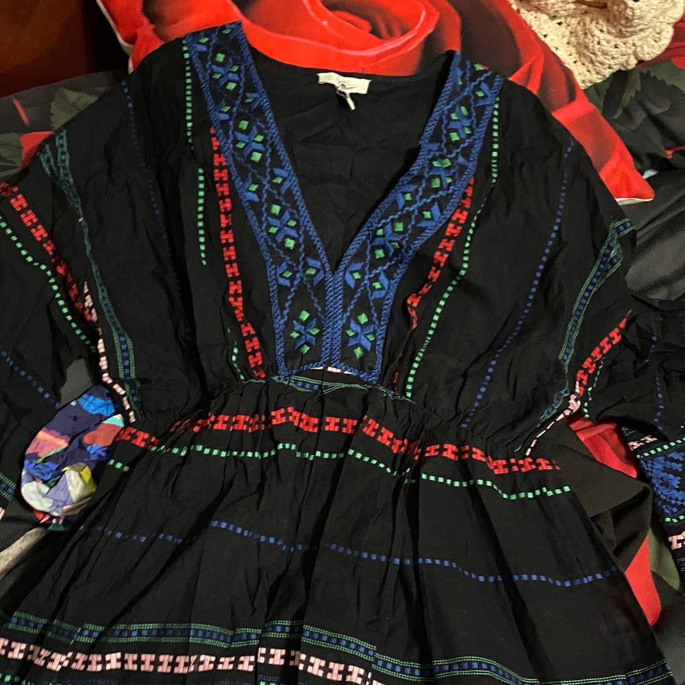 Joie Black Garment with Red Accent